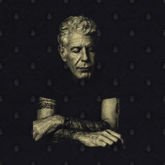 Graphic Anthony Portrait Bourdain Vintage by Ballistic Redstone